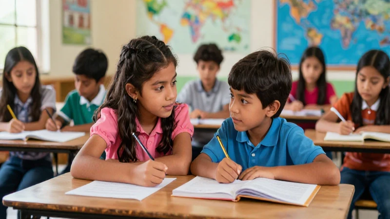 Potencia tus habilidades socioemocionales con perspectiva de género en la educación 3 Estudiantes colaboran en clase con crecimiento socioemocional