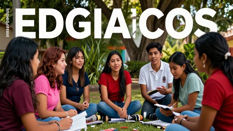 México: Éxito evaluación de la reforma educativa para la Nueva Escuela Mexicana 7 Educadores y alumnos mexicanos colaborando con vital energía