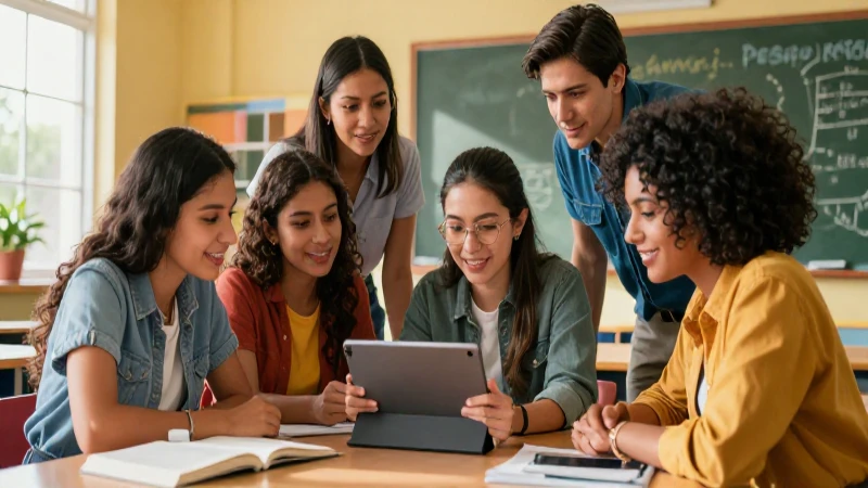 Docentes mexicanos colaboran en aula moderna
