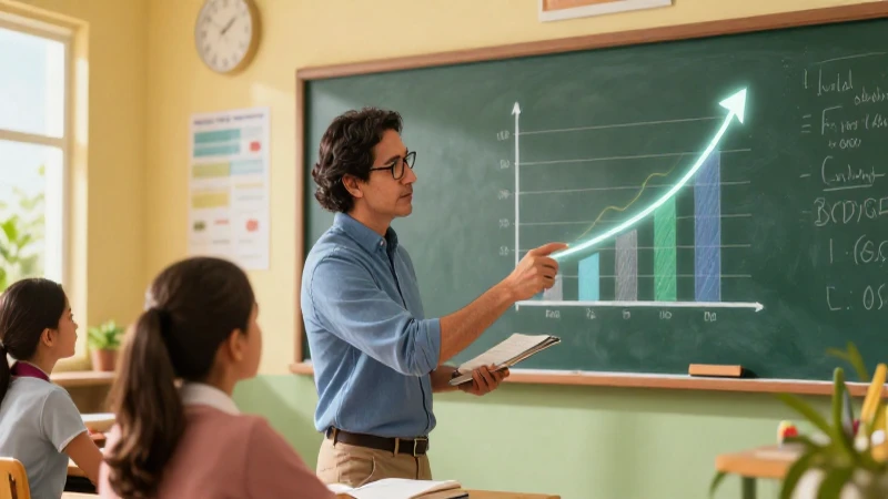 Desafíos en la evaluación educativa: una mirada en profundidad 4 Educador mexicano analiza gráfico de crecimiento didáctico