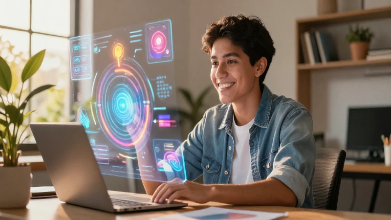 Joven estudiante mexicano creativo con ideas innovadoras