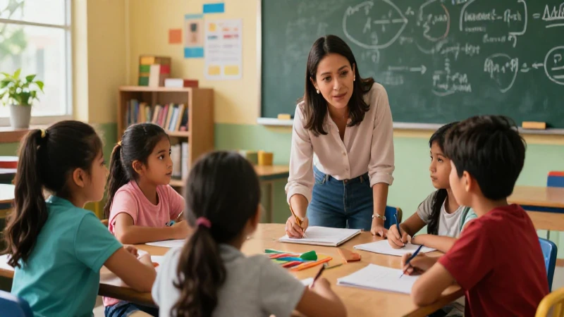 Inclusión educativa: adapta tu currículo para superar desafíos 3 Aula moderna mexicana de colaboración inclusiva