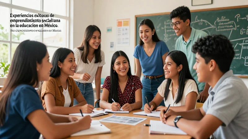 Emprendimiento social innovando la educación mexicana