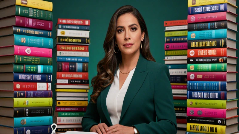 Supera retos en la Nueva Escuela Mexicana: Conoce cómo 4 Profesora mexicana con libros en entorno moderno
