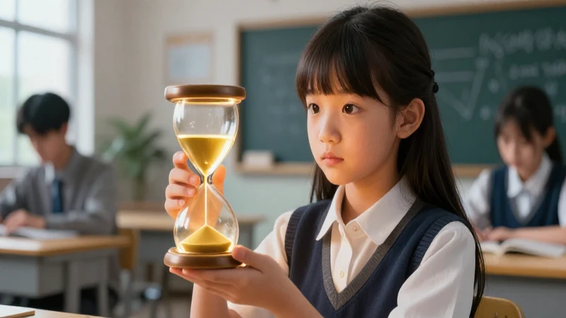 Conoce los siete ejes articuladores esenciales para el éxito 4 Estudiante concentrado con reloj dorado en estética académica moderna