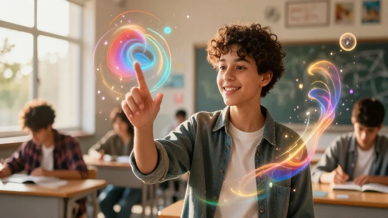 Conoce los temas populares en libros juveniles de la SEP 5 Estudiante joven aprende conceptos abstractos con iluminación cinematográfica