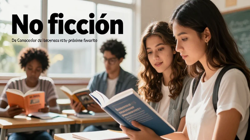 Estudiante moderno lee no ficción