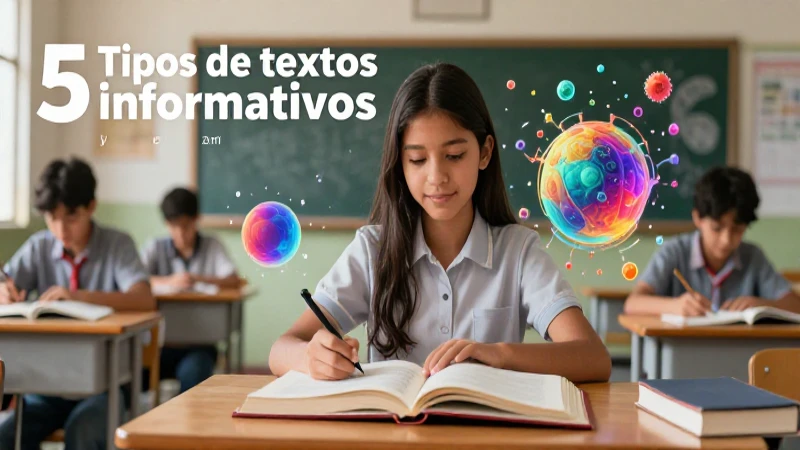 Cinco tipos de textos informativos