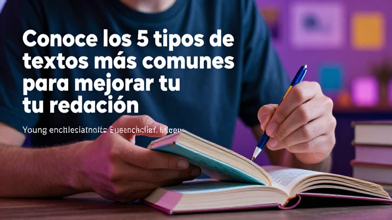 Mejora tu redacción con cinco tipos de textos