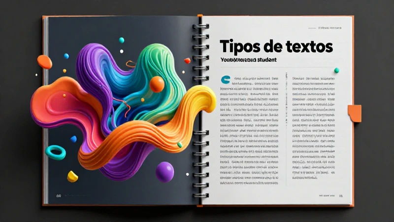 Guía ilustrada de tipos de textos