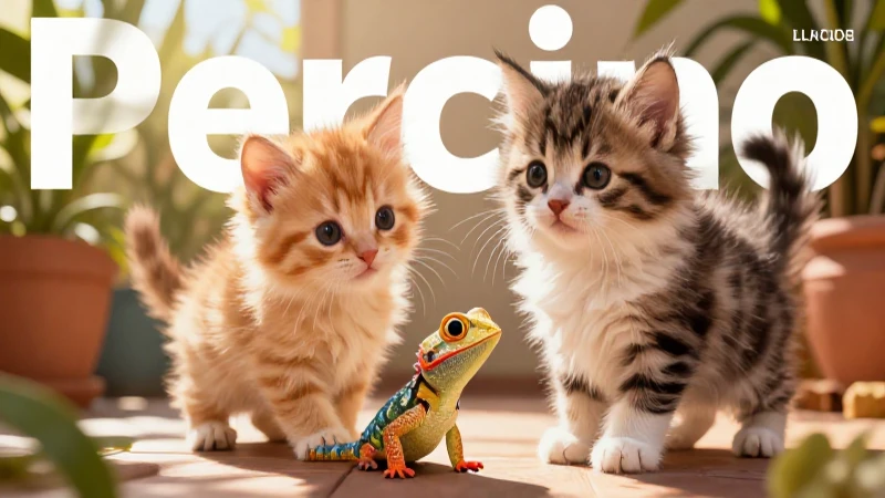 Conoce títulos clásicos de literatura infantil de la SEP 5 Gatitos y lagarto bajo sol vibrante