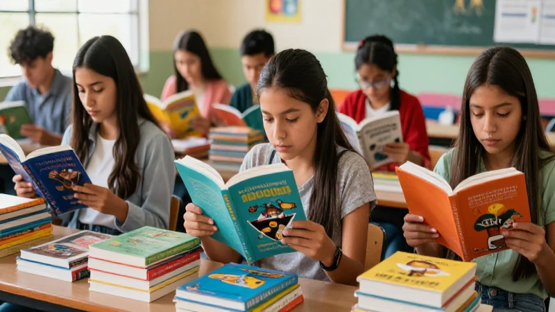 Conoce los títulos de libros de literatura juvenil de la SEP 3 Adolescentes leen libros de literatura moderna en un aula