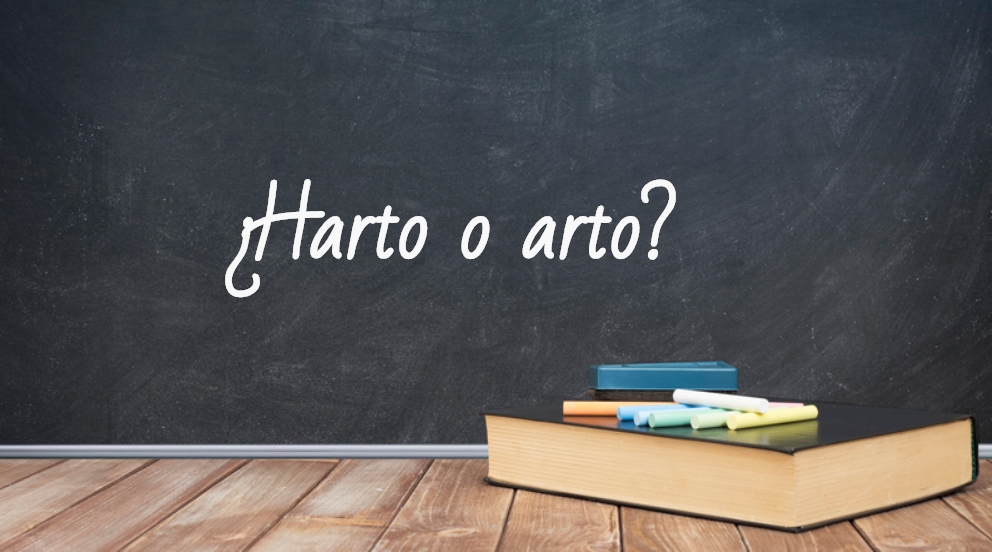 cuales son los usos y ejemplos de hartos y artos
