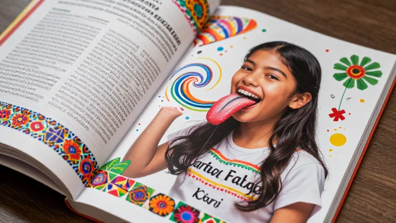 Te gustan los trabalenguas que aparecen en cuentos divertidos 5 Vibrante ilustración educativa del estudiante mexicano