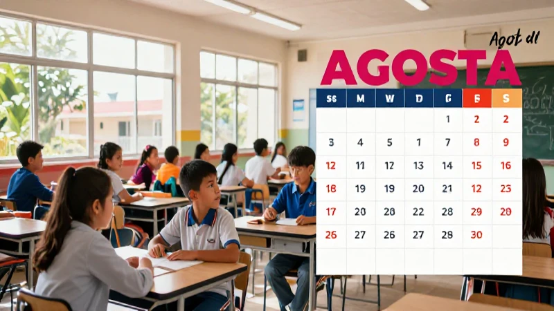 Clases de primaria y secundaria inician en agosto de 2023