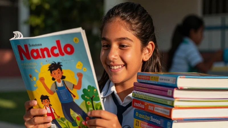 Conoce cuándo y dónde obtener libros de texto gratuitos 3 Estudiante mexicano alegre con libros educativos