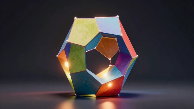 Geometría hexagonal vibrante y detallada
