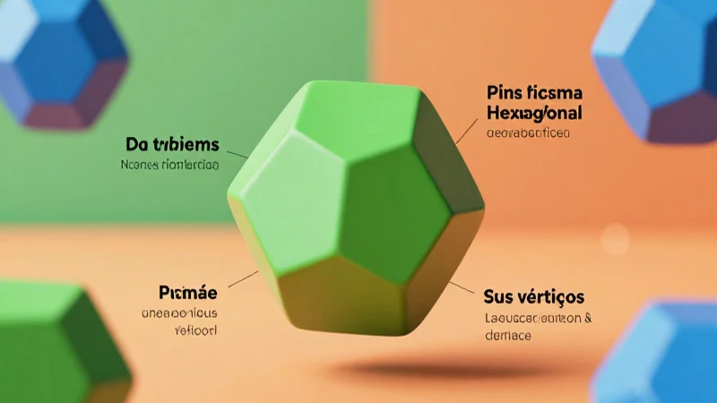 El prisma hexagonal tiene siete caras