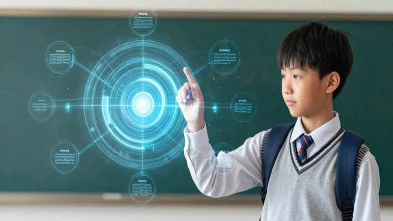 Estudiante moderno con flujo de ideas