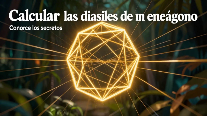 Conoce los secretos: ¿Cuántas diagonales tiene un eneágono? 4 Cálculo de diagonales de un eneágono educativo