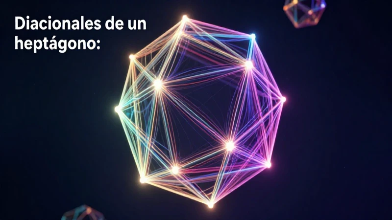 Diagonales heptagonales: formas y propiedades detalladas