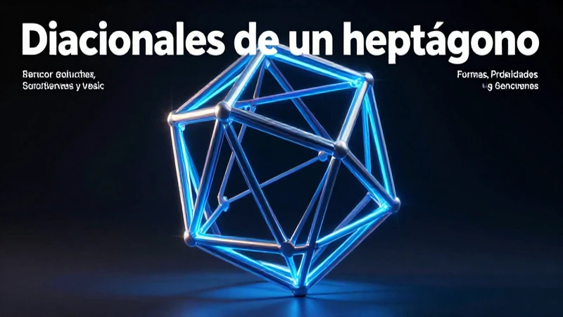 Diagonales de heptágono: geometría educativa detallada