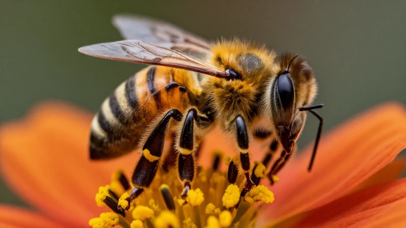 Cuántas patas tiene una abeja Descubre sus características 4 Abeja con polen en entorno floral mexicano