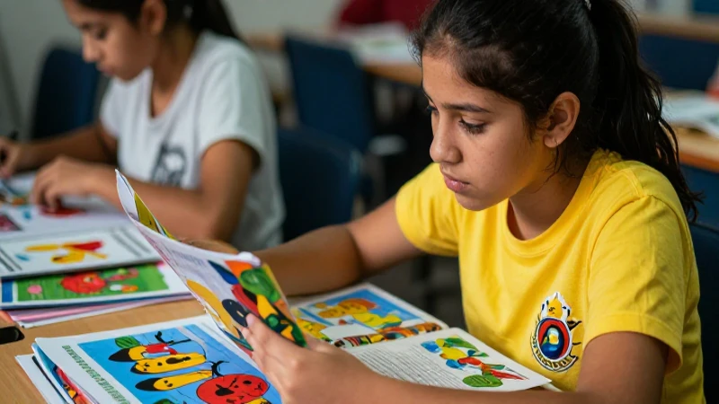 Conoce cuántas unidades necesitas y optimiza tu compra 5 Estudiante mexicano estudia materiales educativos vibrantes