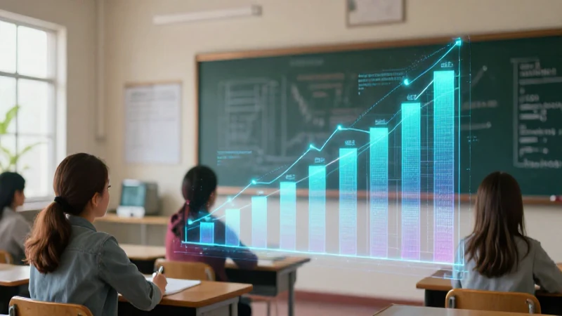 Visualización holográfica de datos en un aula moderna