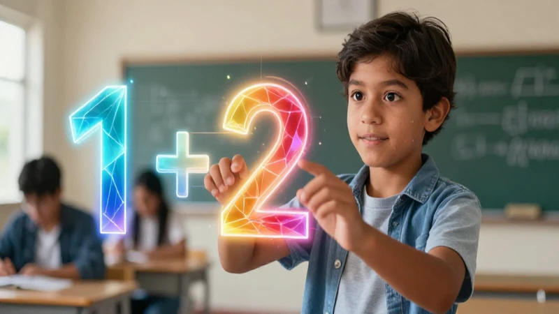 Conoce el resultado de 1 + 2 y sorpréndete con la respuesta 3 Ni un solo detalle sobra en esta fascinante ilustración educativa