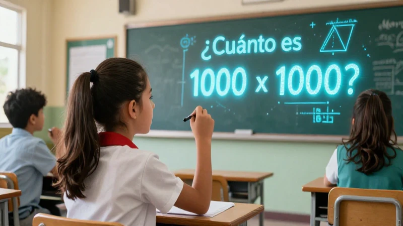¿Cuánto es 1000 x 1000? Aprende a calcularlo correctamente 5 La precisión matemática es fundamental para el cálculo