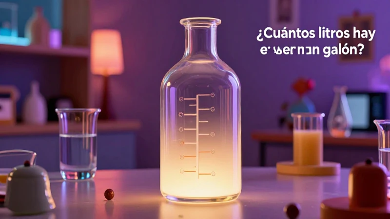 Vidrio moderno midiendo líquidos con estilo