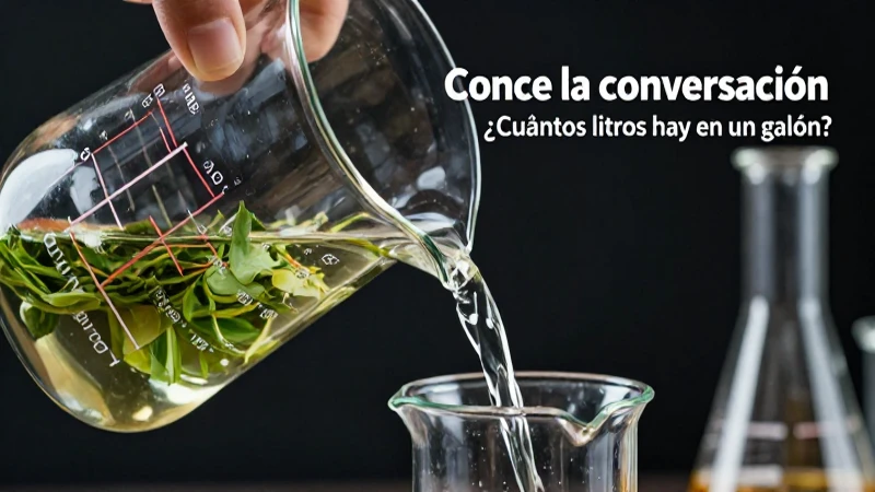 Conversión exacta de galones a litros