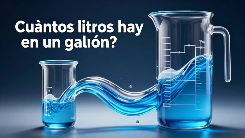 Convierte litros a galones con precisión