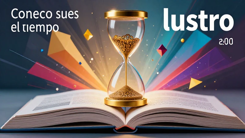 Conoce cuánto es un lustro y amplía tu conocimiento del tiempo 3 Diseño visual sobre el tiempo y aprendizaje