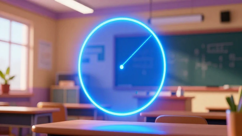 Ilustración geométrica vibrante para educación moderna