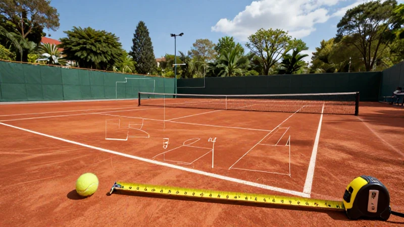 Medidas exactas de cancha de tenis para expertos