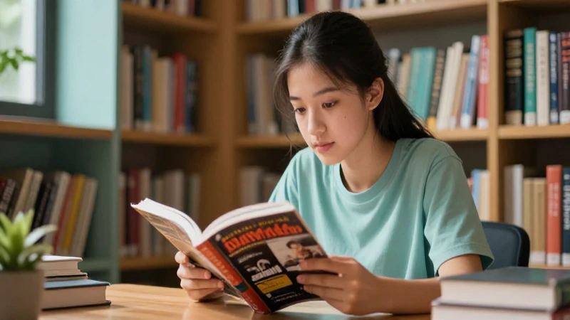 Optimiza tu tiempo de lectura diaria y vive tu pasión por los libros al máximo 5 Retrato editorial de estudiante concentrado