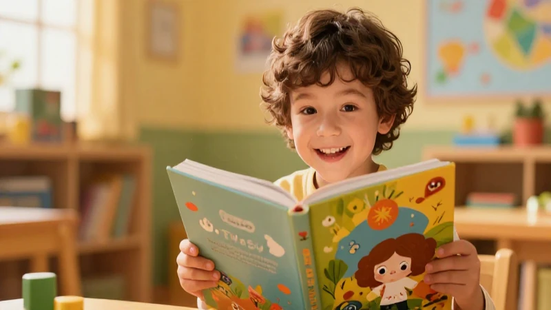 Tiempo ideal para aprender a leer y potencia el desarrollo de tu niño 3 Niño feliz leyendo libro colorido