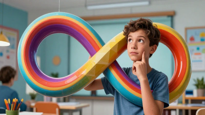Conoce el misterio: ¿Cuánto vale realmente El número pi? 5 Estudiante observa espiral geométrica de Pi