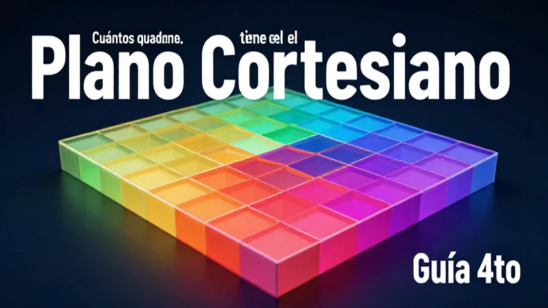 El plano cartesiano tiene cuatro cuadrantes