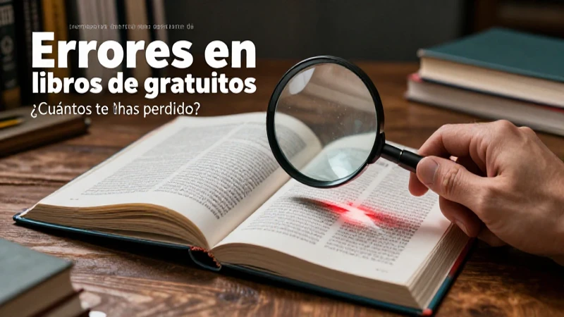 Detectando fallas en libros de texto