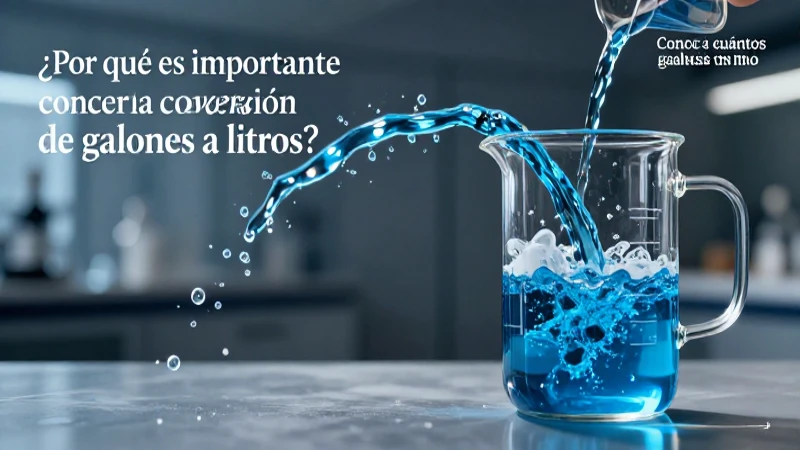 Convierte galones a litros, ahorra dinero