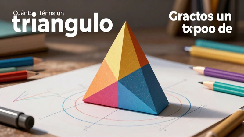 Cuántos grados tiene un triángulo: Nombres y tipos 6 Triángulo geométrico vibrante para estudio educativo
