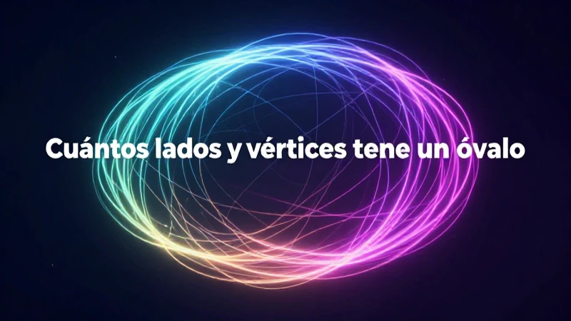 Cuántos lados y vértices tiene un óvalo: Respuesta clara 6 Ilustración geométrica, óvalo moderno y brillante