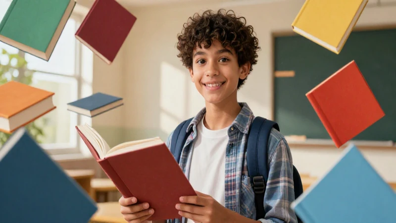 Obtén libros gratuitos del gobierno para enriquecer tu conocimiento 4 Estudiante con libros en estilo cinematográfico ultra realista