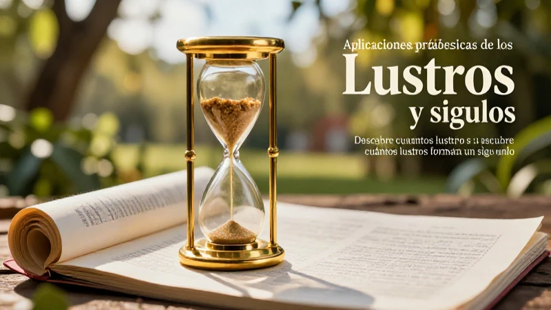 Ilustración educativa sobre lustros y siglos