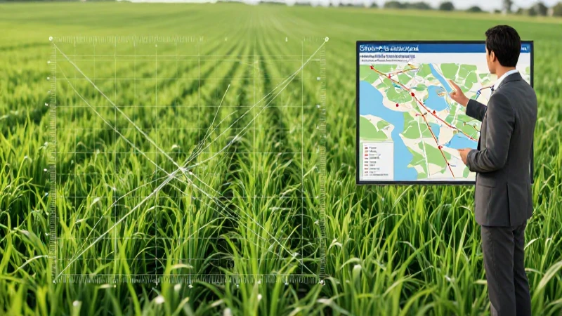 Ilustración de un campo enseñando el cálculo de la hectárea