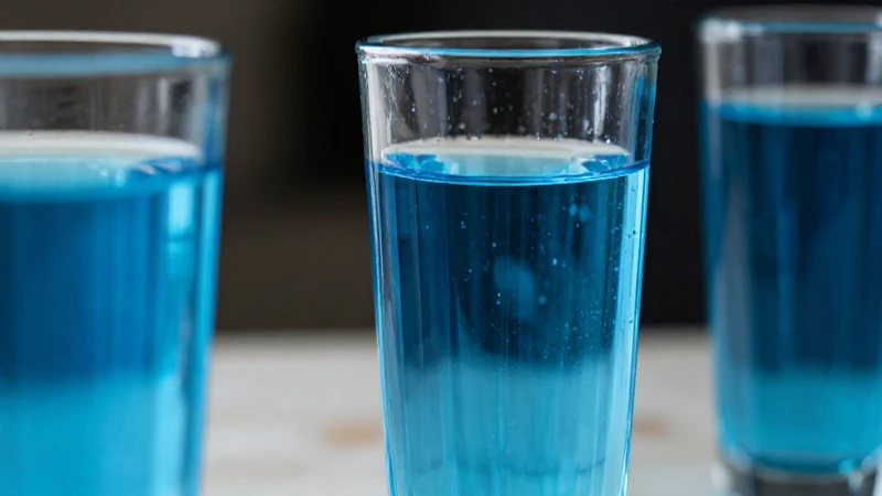 Vaso de agua con capacidad estándar