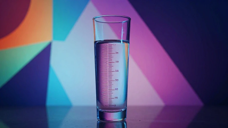 Visual educativo de medición precisa del agua